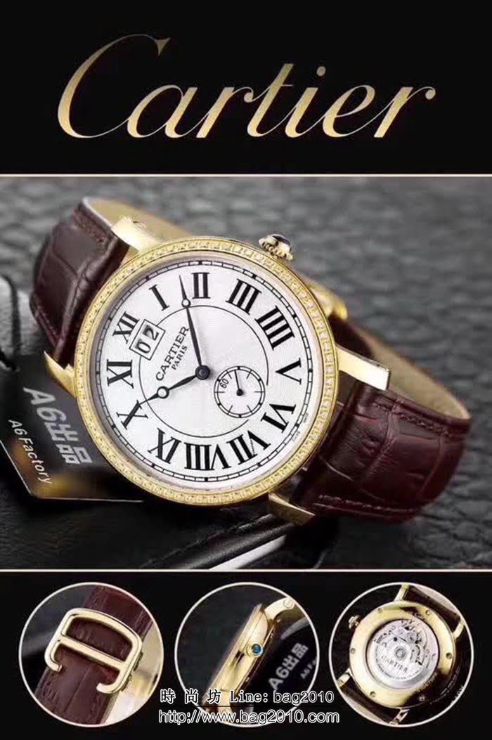 CARTIER卡地亞 2018年新款 ROTONDE、DE、CARTIER男士腕錶 W1550751 WSS1499